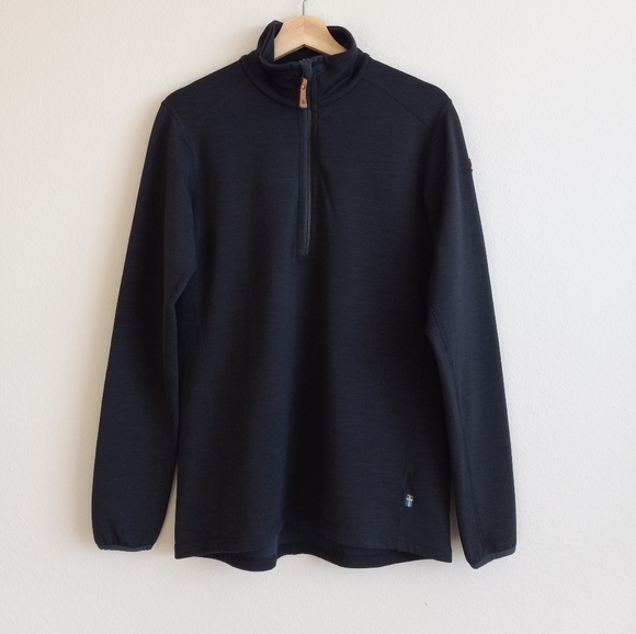 Fjallraven Women's Keb Fleece Half Zip Black M - Picture 2 of 14